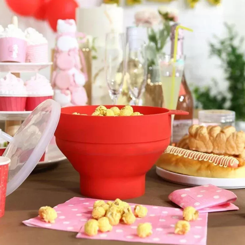 קערת פופקורן מסיליקון למיקרוגל - תמונה 3