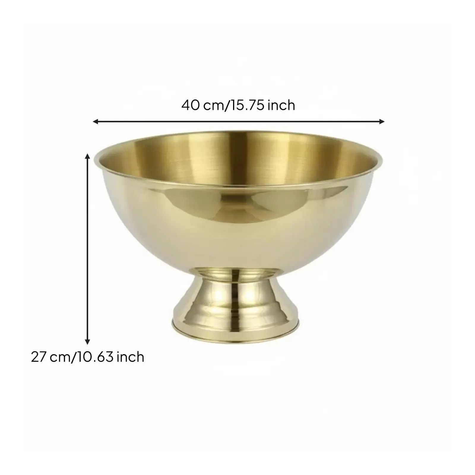 קערת הגשה לשמפניה מנירוסטה - תמונה 3