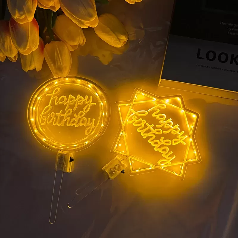 קישוט לעוגה מואר LED - תמונה 4