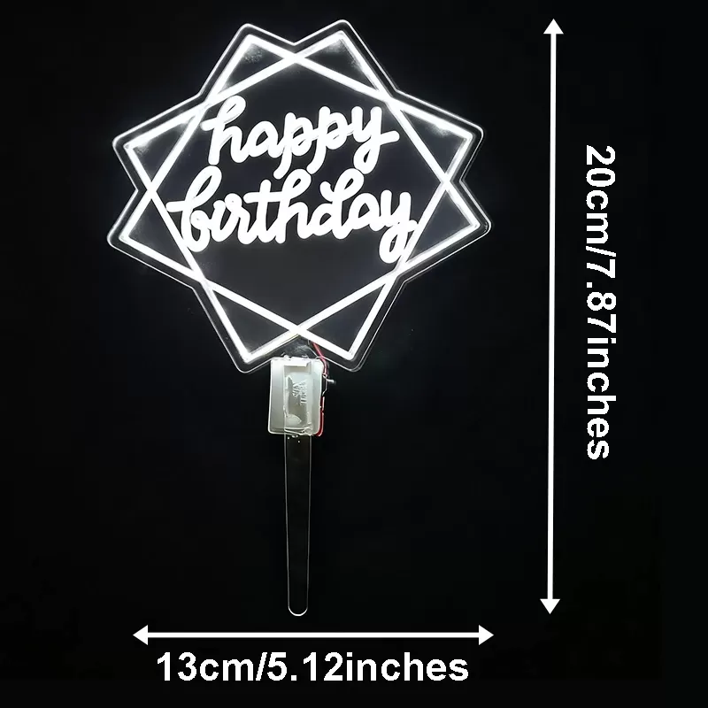 קישוט לעוגה מואר LED - תמונה 5